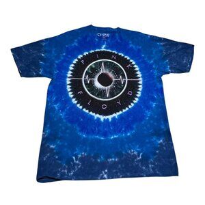 Liquid Blue Pink Floyd Planet Space Galaxy Tye Dye Band Shirt Adult 2XL (Fit XL)